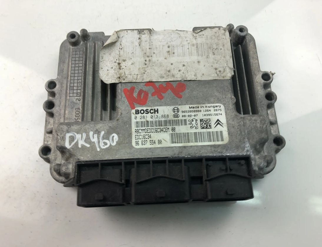 PEUGEOT 207 1 generation (2006-2009) Motorstyrenhet ECU 9663755480,0281013868 17652066