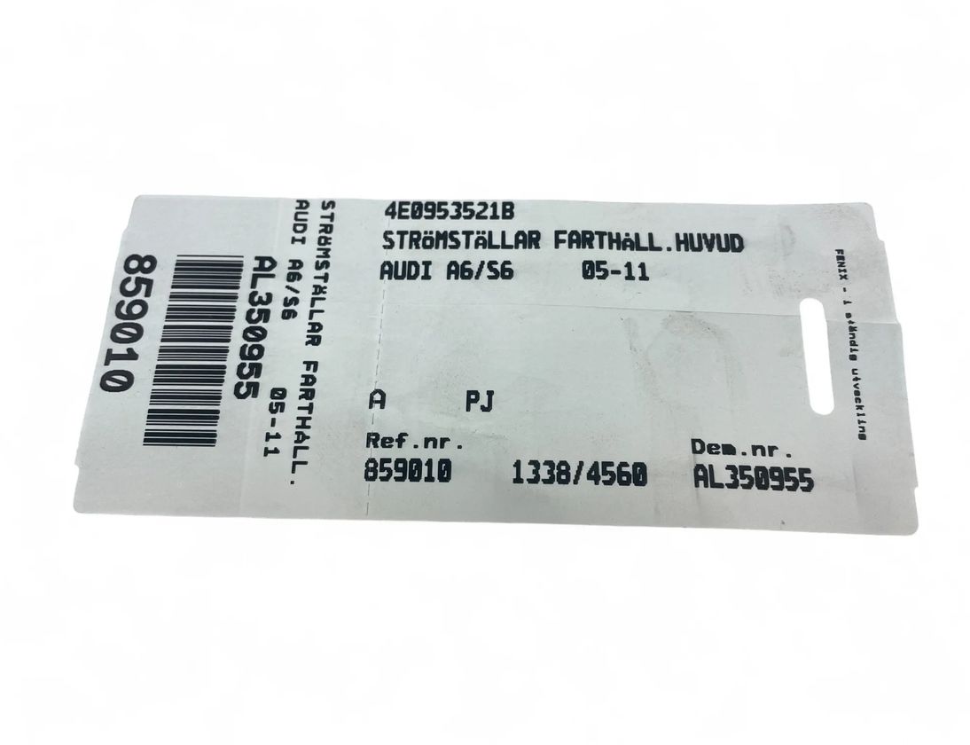 AUDI A6 C6/4F (2004-2011) Farthållarspaksratt 4E0953521B 32792904