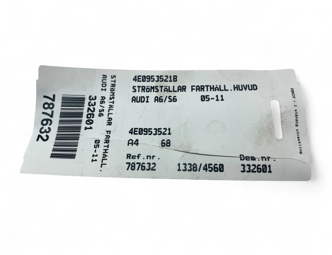 AUDI A6 C6/4F (2004-2011) Farthållarspaksratt 4E0953521B 32794339
