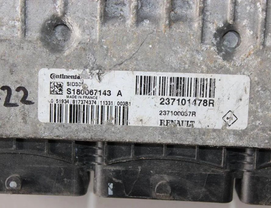 RENAULT Scenic 2 generation (2003-2010) Motorstyrenhet ECU S180067143A,237101478R 31943271