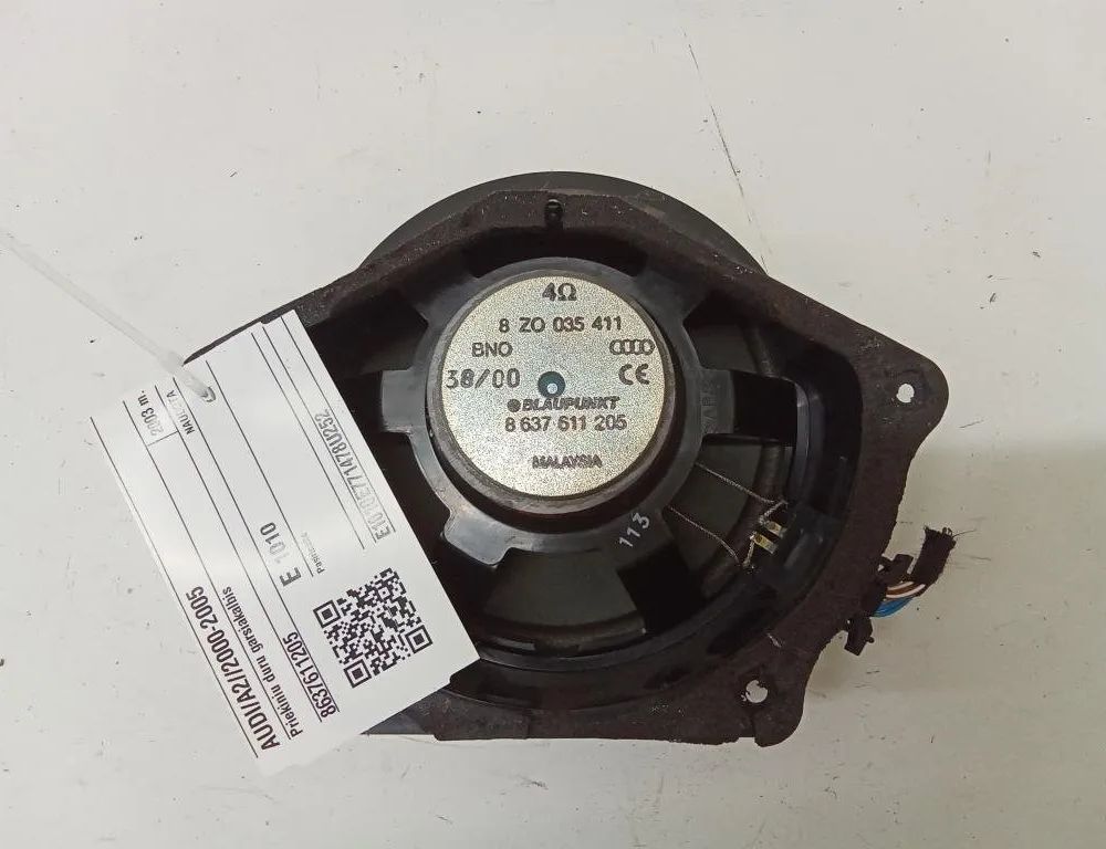 AUDI A2 8Z (1999-2005) Höger främre dörrhögtalare 8637611205 30440288