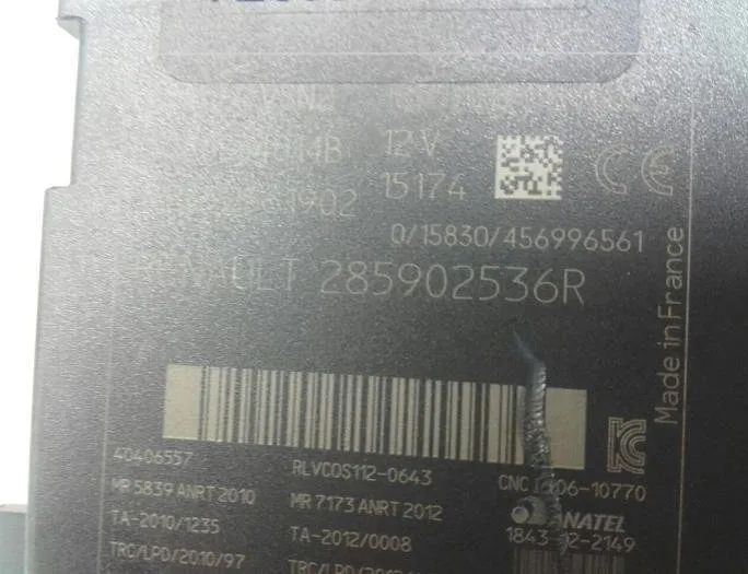 RENAULT Clio 4 generation (2012-2020) Styrenhet 285902536R 15070960