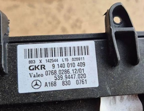 MERCEDES-BENZ A-Class W168 (1997-2004) Elektrisk kupévärmare radiator 5399447020,A1688300761 31510404