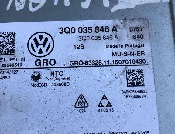 VOLKSWAGEN Tiguan 2 generation (2016-2024) Musikspelare med GPS 5g0919606,3q0035846a 32120617