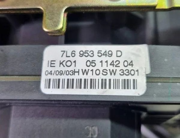 VOLKSWAGEN Touareg 1 generation (2002-2010) Indikeringstorkarspaksbrytare 7L6953549D 31105980