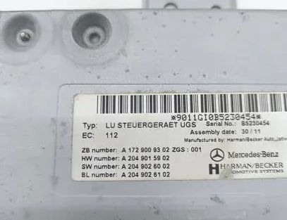 MERCEDES-BENZ E-Class W212/S212/C207/A207 (2009-2016) Navigationskontrollenhet A2049015902 25052486
