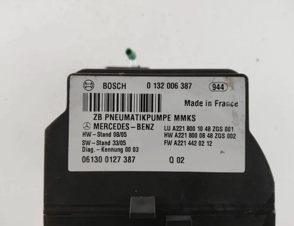 MERCEDES-BENZ S-Class W221 (2005-2013) Andra styrenheter A2218001048 31921434