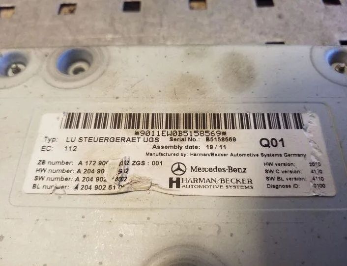 MERCEDES-BENZ E-Class W212/S212/C207/A207 (2009-2016) Navigationskontrollratt A2049026102 26175432