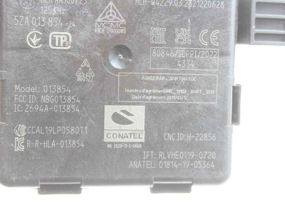 Cupra 307 1 generation (2001-2008) Nyckellös kontrollenhet 5WA959436Q 30020304