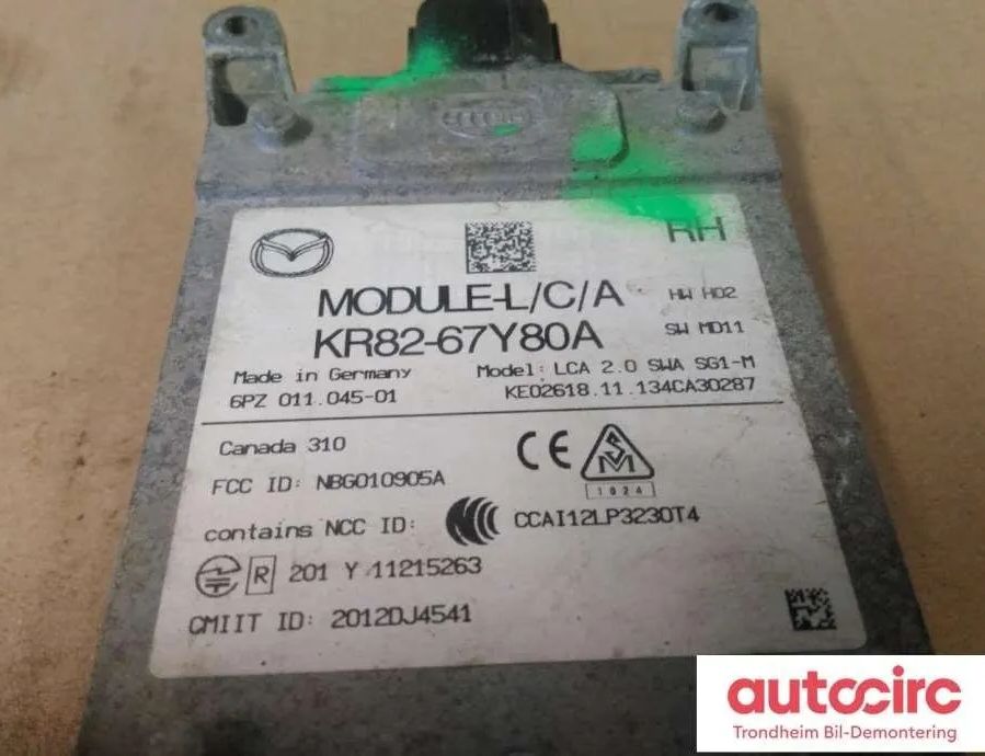 MAZDA CX-5 1 generation (2011-2020) Filavvikelsesensor kr82-67-y80a,kr82-67y80a,kr8267y80a,6pz011045-01 30848319