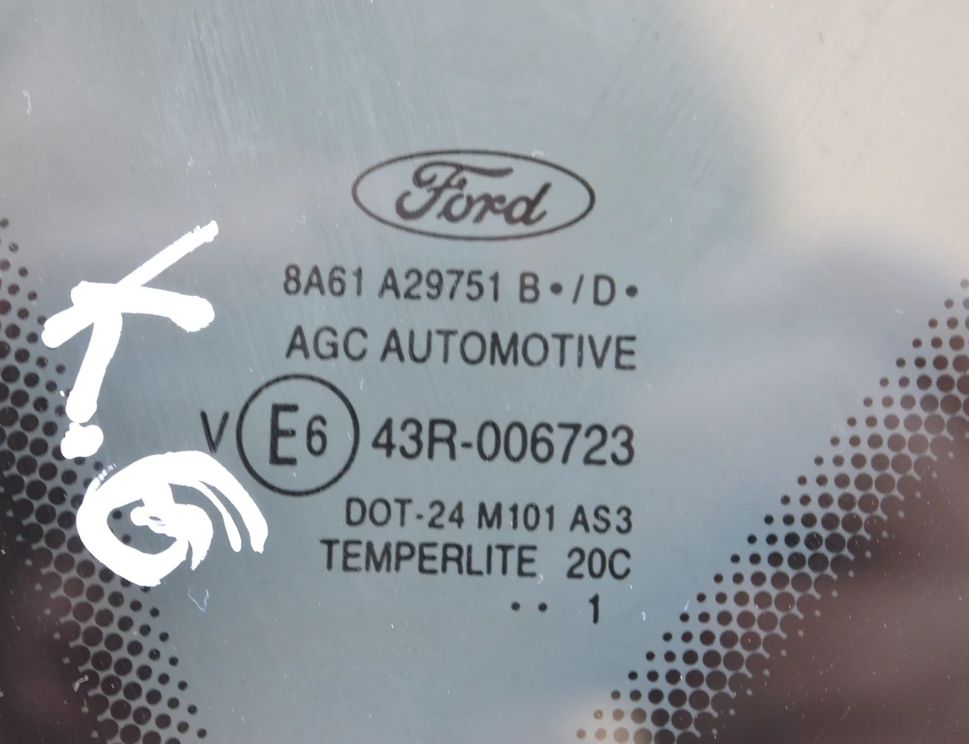 FORD Fiesta 6 generation (2008-2020) Bakre vänster dörrfönster 43R-006723,AS3,8A61A29751 1879916