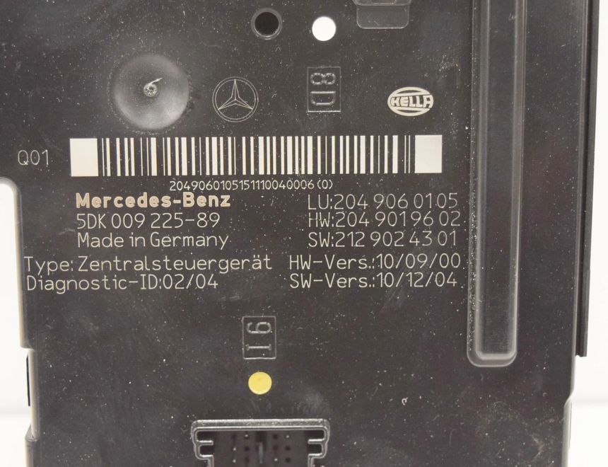 MERCEDES-BENZ C-Class W204/S204/C204 (2004-2015) Komfortkontrollenhet 2049060105,2129024301,2049019602,5DK009225-89 10654370