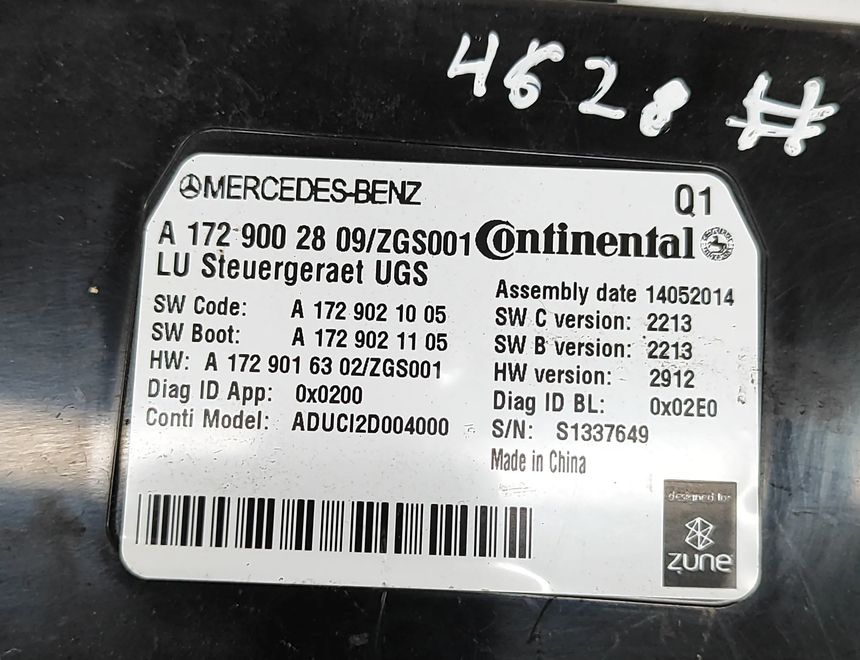 MERCEDES-BENZ CLS-Class C218/X218 (2011-2017) Andra styrenheter A1729002809,A1729021005,A1729021105,A1729016302 27856200