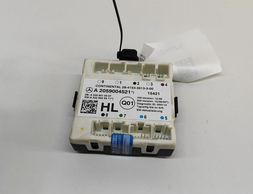 MERCEDES-BENZ C-Class W205/S205/C205 (2014-2023) Styrenhet för vänster bakdörr A2059010507,A2229025411,2841533513300,A2059004521 28483928