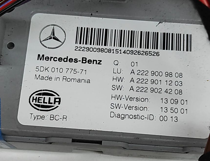 MERCEDES-BENZ C-Class W205/S205/C205 (2014-2023) Komfortkontrollenhet A2229009808,A2229011203,A2229024208,5DK010775 28589074