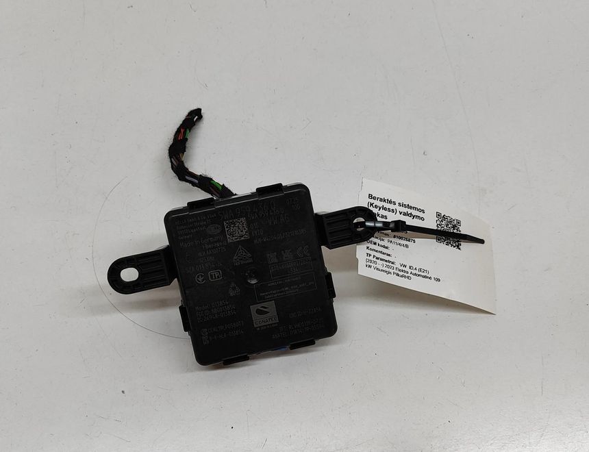 VOLKSWAGEN ID.4 1 generation (2020-2023) Nyckellös kontrollenhet 5WA959436Q 31534995