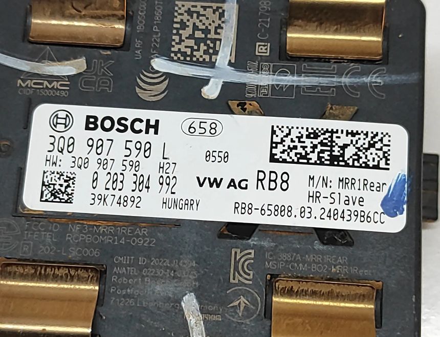 AUDI Q3 Sportback F3 (2019-2024) Kontrollmodul för döda vinkeln 3Q0907590L,3Q0907590,0203304992 31862096