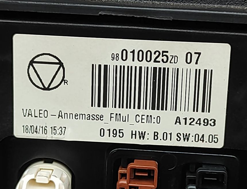 CITROËN C4 Cactus 1 generation (2014-2024) Navigationsdisplay 98010025ZD,9811486280 32857544