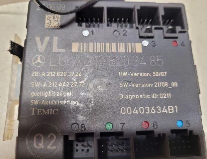 MERCEDES-BENZ C-Class W204/S204/C204 (2004-2015) Styrenhet för vänster bakdörr A2128203485,A2128203926,A2124422732 27059377