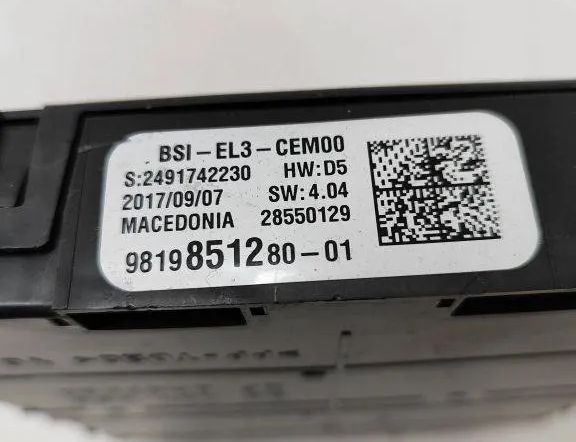 PEUGEOT 2008 2 generation (2019-2023) Komfortkontrollenhet 9819851280,2491742230 30548537