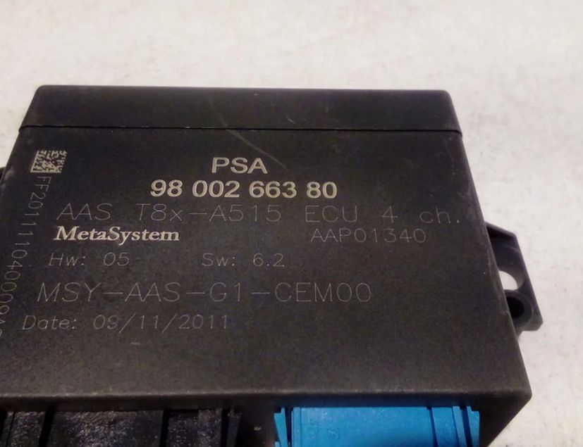 PEUGEOT 3008 1 generation (2010-2016) PDC parkeringsavståndskontrollenhet 9800266380 28533427