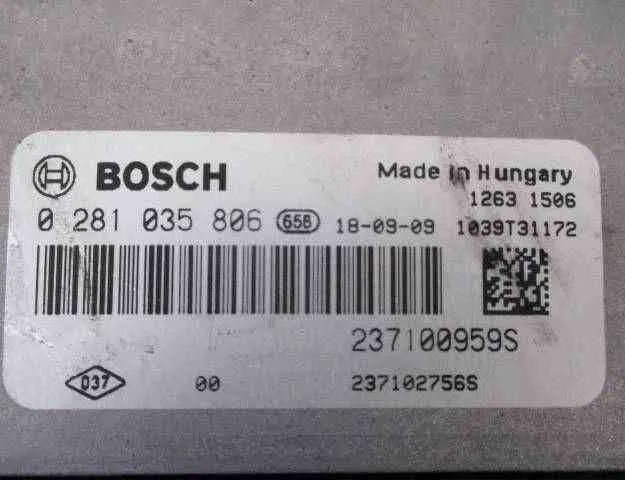 RENAULT Clio 4 generation (2012-2020) Motor ECU Set 284B10447R,237102756S,A2C92226608,237100959S,0281035806 32465499