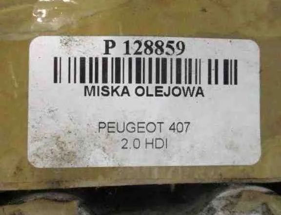 PEUGEOT 407 1 generation (2004-2010) Oljepanna 9656288980 32481701
