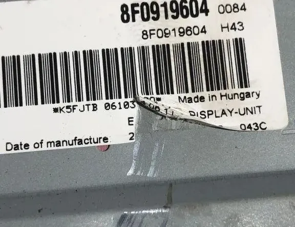 AUDI Q7 4L (2005-2015) Navigationsdisplay 8F0919604 33307258