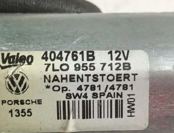 VOLKSWAGEN Touareg 1 generation (2002-2010) Baklucka Fönstertorkare Motor 47814781,7L0955712B 33316656