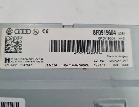 AUDI A6 C8/4K (2018-2024) Navigationsdisplay 8F0919604 33392813