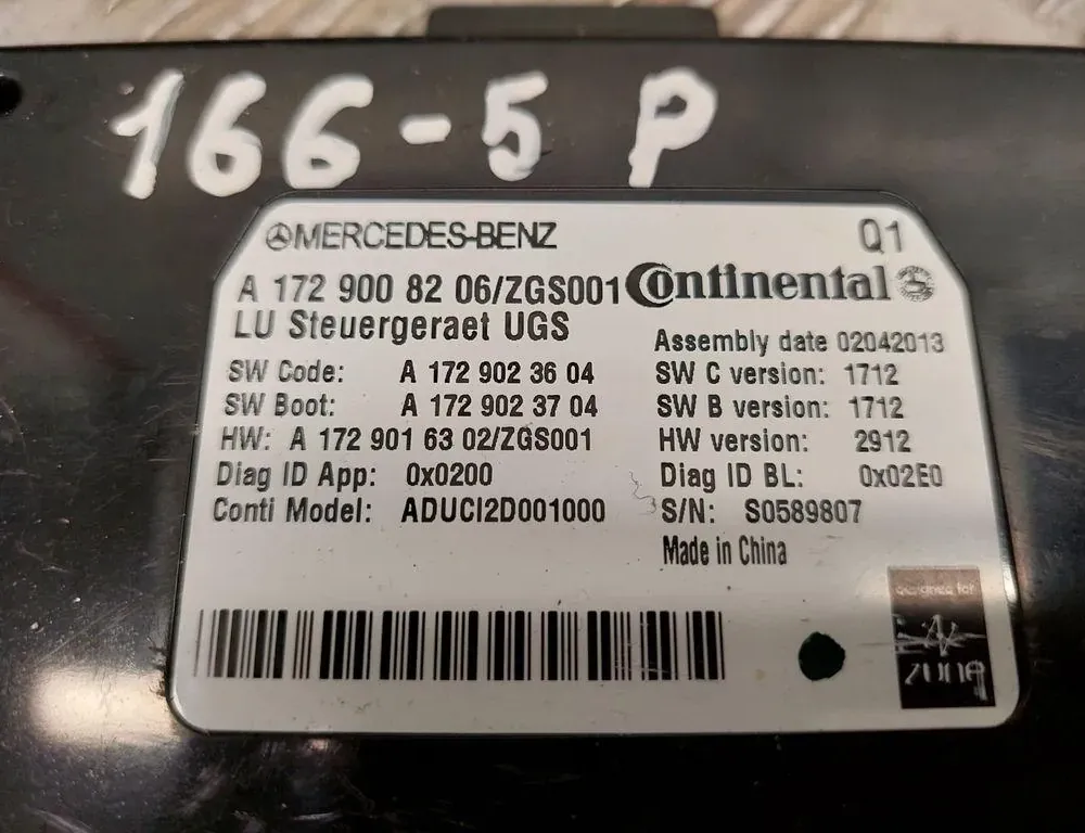 MERCEDES-BENZ GL-Class X166 (2012-2015) Andra styrenheter A1729008206 33486822