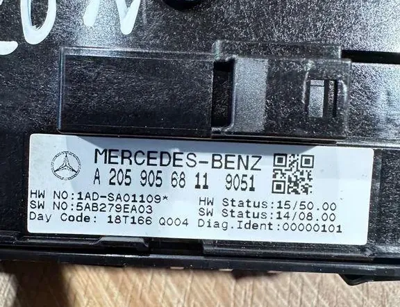 MERCEDES-BENZ GLC X253 (2015-2024) Bakre höger dörrfönsterkontrollbrytare 1ADSA01109,A2059056811 34573594