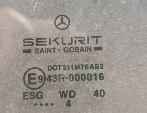 MERCEDES-BENZ Viano W639 (2003-2015) Höger bakfönster DOT211M75AS2 33262387