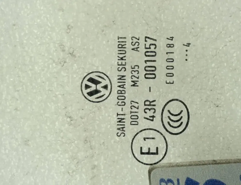 VOLKSWAGEN Caddy 4 generation (2015-2020) Fram vänster dörrglas 43R001057,DOT27M235AS2 33262586