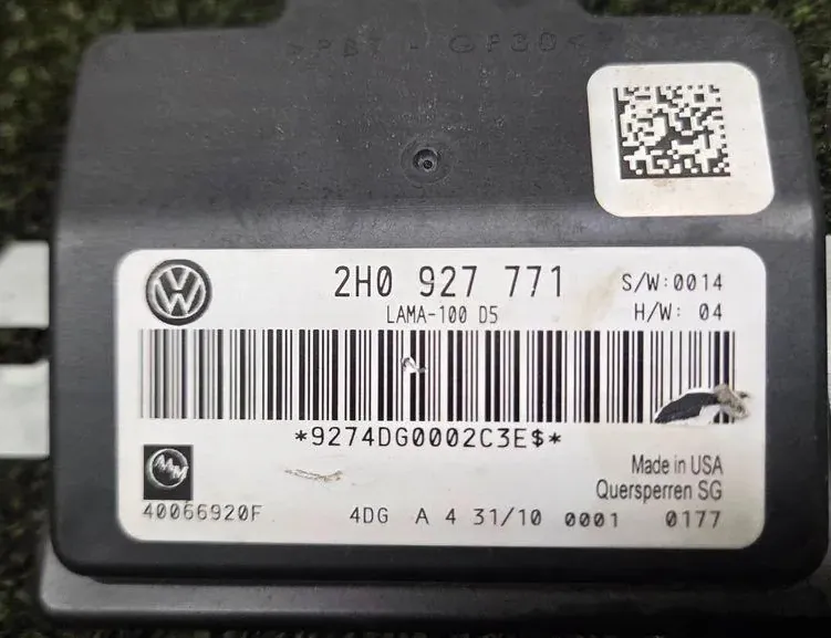 VOLKSWAGEN Amarok 1 generation (2010-2022) Styrenhet för växellåda 2H0927771 34249560