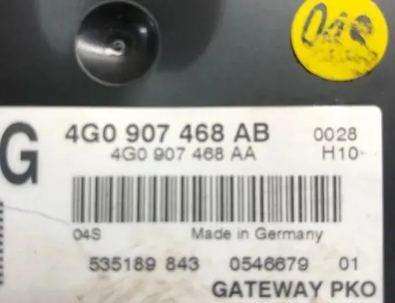 AUDI A6 C7/4G (2010-2020) Gateway kontrollenhet 535189843,0546679,4G0907468AB 34982851