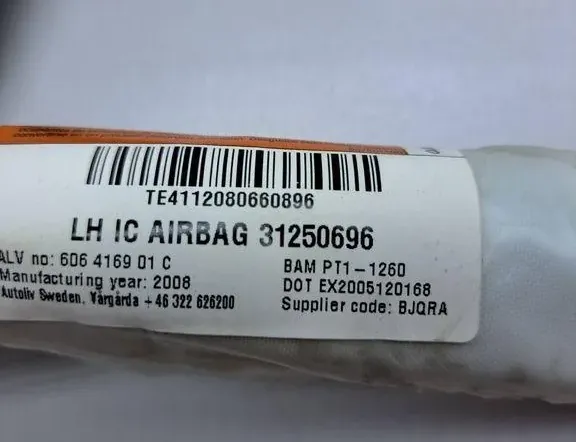 VOLVO V70 3 generation (2007-2020) Höger sidokrockkudde SRS 606416901C,31250696 34975601