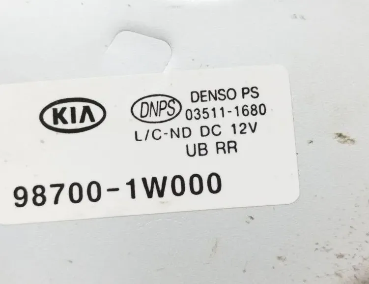 KIA Rio 3 generation (2011-2017) Baklucka Fönstertorkare Motor 987001W000 33497033