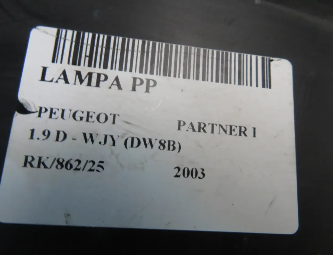 PEUGEOT Partner 1 generation (1996-2012) Fram höger strålkastare 9644150880,3CLX13W029AAB 33526597