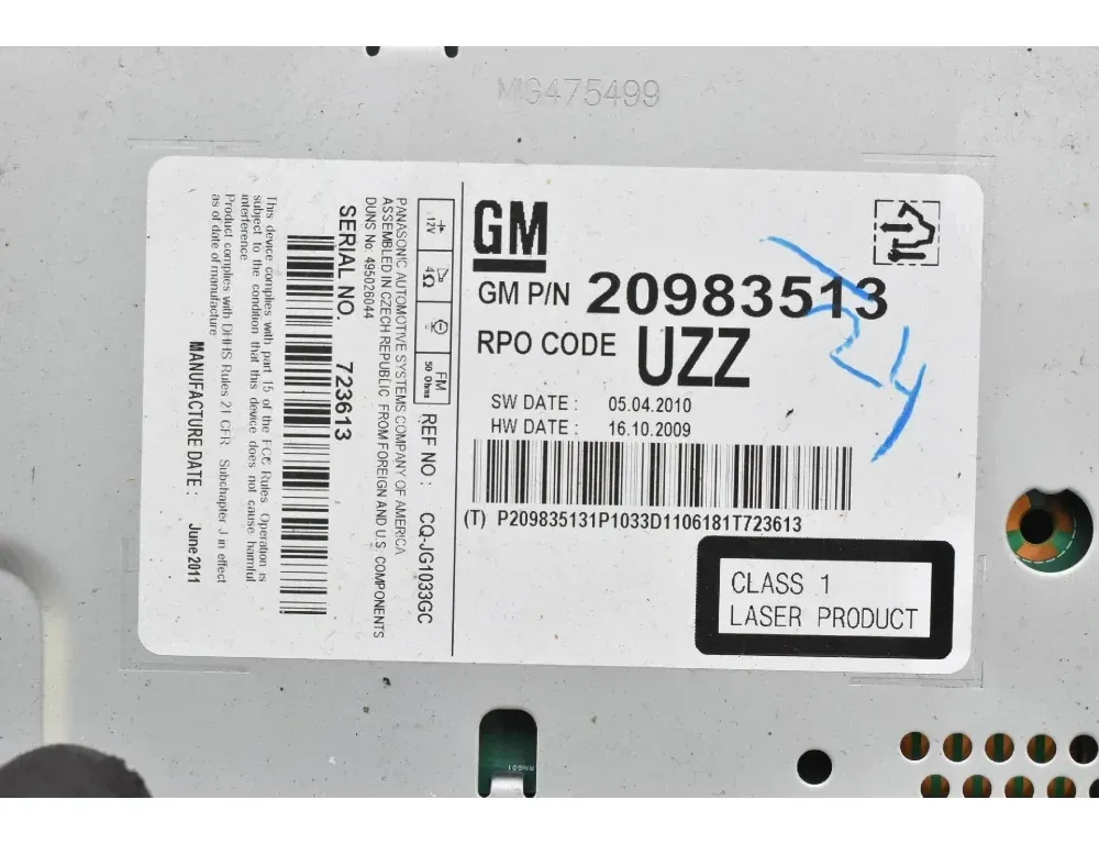 OPEL Astra J (2009-2020) Musikspelare med GPS 20983513 33516919