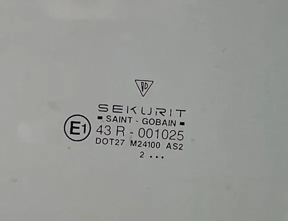 PORSCHE Boxster 986 (1996-2004) Fram höger dörrglas 43R001025 33396707