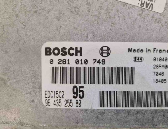CITROËN C5 1 generation (2001-2008) Motorstyrenhet ECU EDC15C2,0281010749,9643525580 32720191
