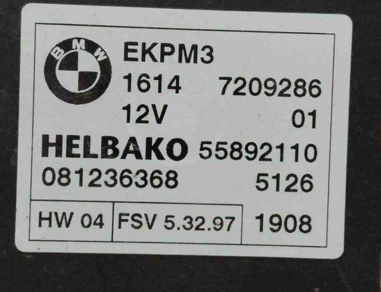 BMW 3 Series E90/E91/E92/E93 (2004-2013) Bränslepumpkontroll 55892110,7209286,16147209286,0812236368 32722516