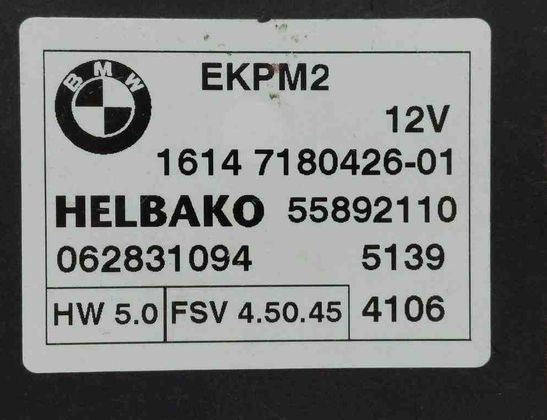 BMW 3 Series E90/E91/E92/E93 (2004-2013) Bränslepumpkontroll 1614718042601,7180426,062831094 32722520