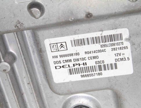 CITROËN C5 2 generation (2008-2017) Motorstyrenhet ECU 9666557180,9666098180,28218265 23901858