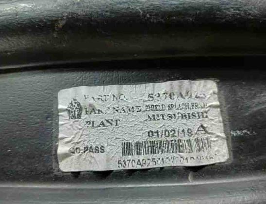 MITSUBISHI Space Star 2 generation (2013-2023) Fram höger Inner Arch Liner 5370A925 27946138