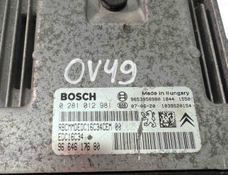 CITROËN C4 Picasso 1 generation (2006-2013) Motorstyrenhet ECU 9664617680,0281012981 32056922
