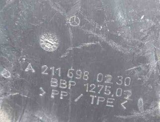 MERCEDES-BENZ M-Class W164 (2005-2011) Främre Vänster Inner Arch Liner A2116980230 32642652