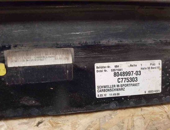 BMW 5 Series F10/F11 (2009-2017) Vänster sidokjol i plast 8048997,51777903887,MSPORTPAKET,7903887,C775303 32615594