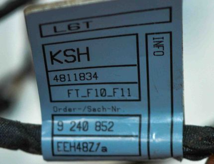 BMW 5 Series F10/F11 (2009-2017) Vänster främre dörrkablar 9240852 17609266